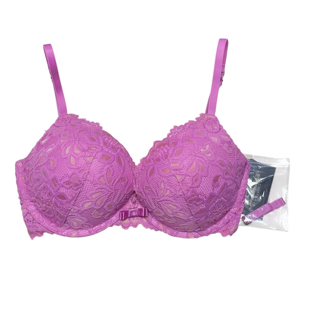 Frederick's of Hollywood Jessica Lace Push-Up Bra Crocus / Spanish Villa 32D